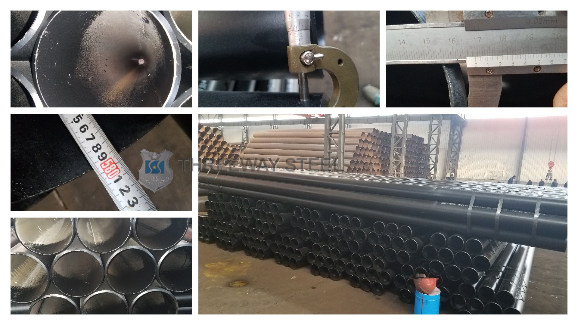 Exportation de tubes en acier LSAW