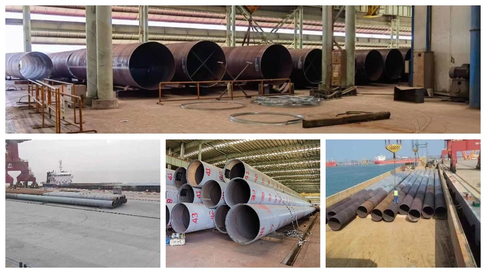 Exportation de tubes en acier SSAW